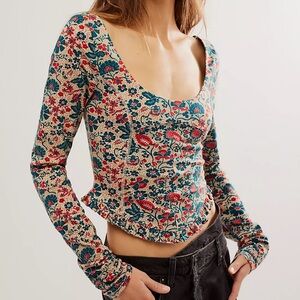 Free People - Melanie Long Sleeve Top - S NEW